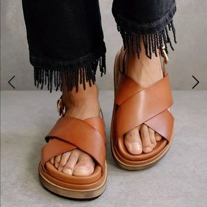 Alohas size 37 light brown sandals summer 2022 style